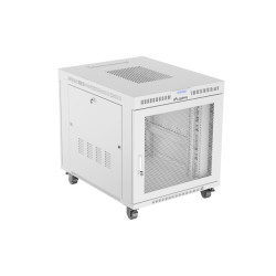 19'' VOĽNE STOJÚCA RACKOVÁ SKRIŇA 15U 800X1000 ŠEDÁ LCD S PERFOROVANÝMI DVERAMI LANBERG (PLOCHÉ BALENIE)