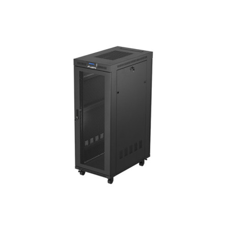 19'' VOĽNE STOJÚCA RACKOVÁ SKRIŇA 32U 600X1000 ČIERNA LCD PERFOROVANÉ DVIERKA LANBERG (PLOCHÉ BALENIE)