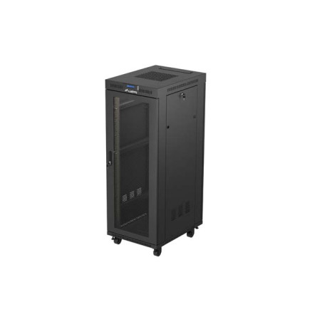 19'' VOĽNE STOJÚCA RACKOVÁ SKRIŇA 32U 600X800 ČIERNA LCD PERFOROVANÉ DVIERKA LANBERG (PLOCHÉ BALENIE)
