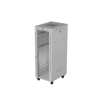 19'' VOĽNE STOJÚCA RACKOVÁ SKRIŇA 32U 600X800 ŠEDÉ SKLENENÉ DVERE LCD LANBERG (FLAT PACK) V2