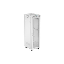 19'' VOĽNE STOJÚCA RACKOVÁ SKRIŇA 42U 600X800 ŠEDÁ S PERFOROVANÝMI DVERAMI LANBERG (PLOCHÉ BALENIE)