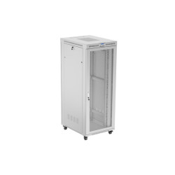 19'' VOĽNE STOJÚCA RACKOVÁ SKRIŇA 42U 800X1000 ŠEDÁ LCD S PERFOROVANÝMI DVERAMI LANBERG (PLOCHÉ BALENIE)