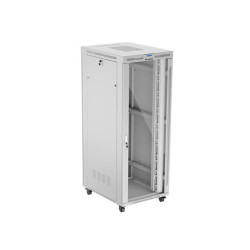 19'' VOĽNE STOJÚCA RACKOVÁ SKRIŇA 42U 800X1000 ŠEDÉ SKLENENÉ DVERE LCD LANBERG (FLAT PACK) V2