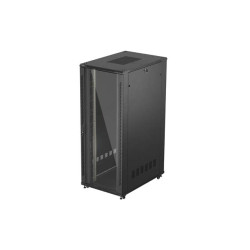 19'' VOĽNE STOJÚCA RACKOVÁ SKRIŇA 42U 800X1200 ČIERNE SKLENENÉ DVERE LANBERG (PLOCHÉ BALENIE)