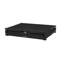 19'' 2U 360MM ČIERNA SKRIŇOVÁ ZÁSUVKA LANBERG (2U/483X360MM NOSNOSŤ DO 90KG, 4BODOVÁ MONTÁŽ)