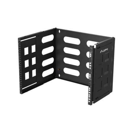 SKLADACÍ DRŽIAK PRO MONTÁŽ NA STENU 19'' 8U 497X400/240 ČIERNY LANBERG