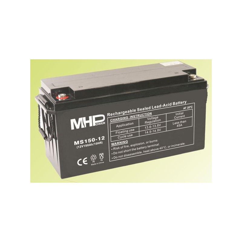 Pb akumulátor MHPower VRLA AGM 12V/150Ah (MS150-12