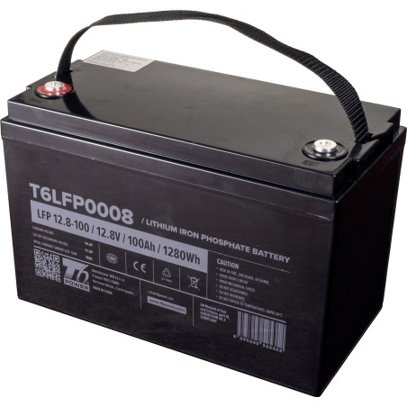 Batéria T6 Power LiFePO4, 12.8V, 100Ah, 1280Wh, Bluetooth, T16