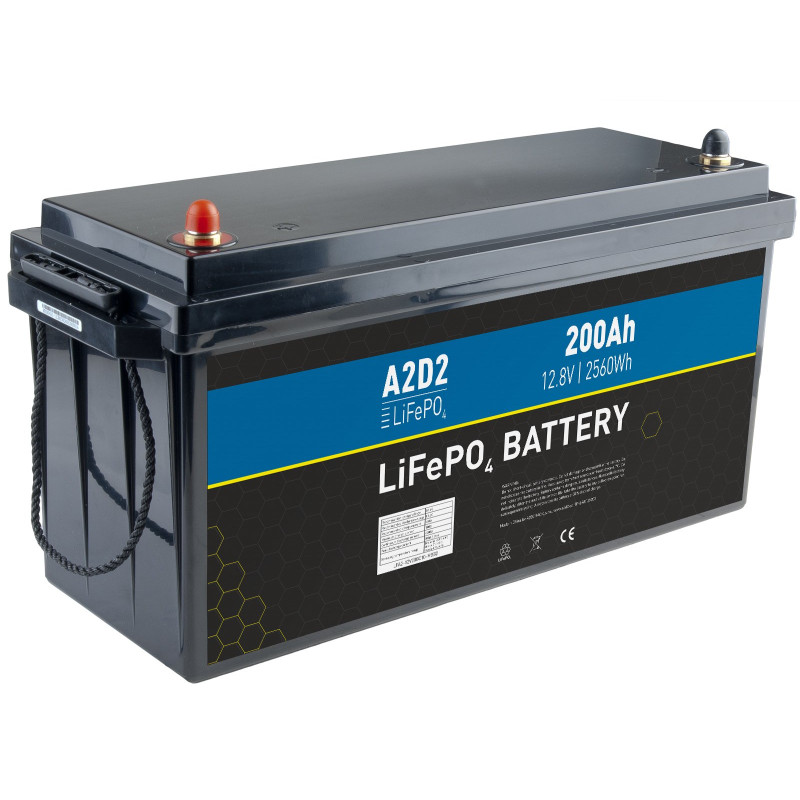 A2D2 batéria LiFePO4 12,8V 200Ah M8 (REPT cells)