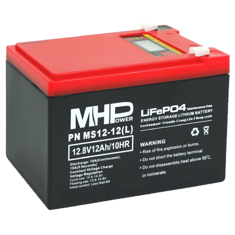 MHPower MS12-12(L) Lítium batéria LiFePO4 12V/12A