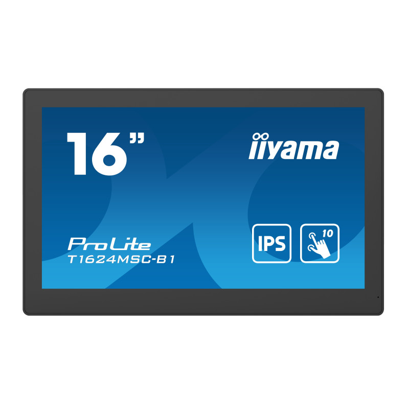 16'' iiyama T1624MSC-B1: FHD, HDMI, Media Player