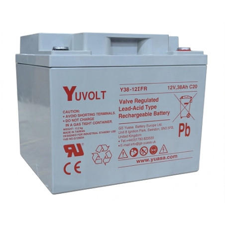 Yuasa YUVOLT Y38-12FR VdS (12V, 38Ah, M5)