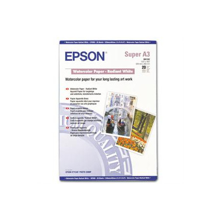 EPSON A3+ Watercolor Paper Radiant White (20listov)