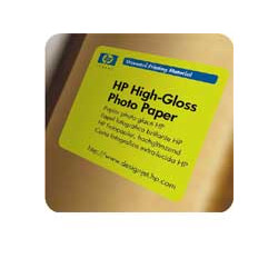 HP High-Gloss Photo Paper - rolka 42''