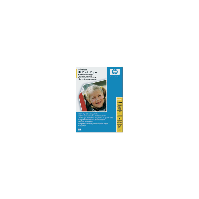 HP Advanced Glossy Photo Paper, A4, 25ks, 250g/m2