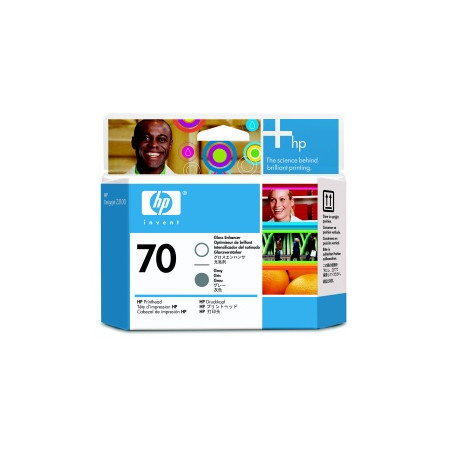 HP no 70 gloss enhancer a šedá tlač hlava, C9410A