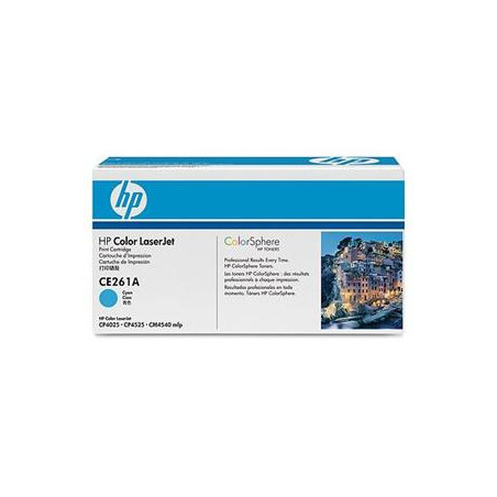 HP tlačová kazeta azúrová, CE261A
