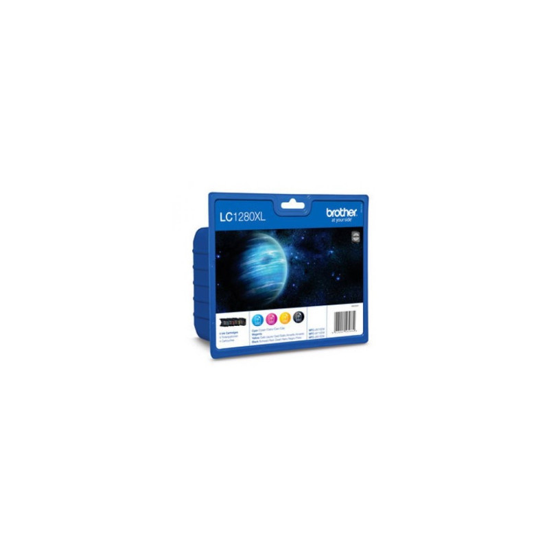LC-1280XLVALBP (atrament multipack-čierna+tri farby)