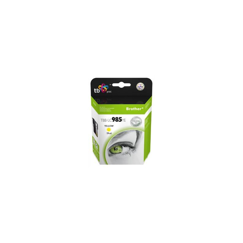 Ink. kazeta TB kompat. s Brother LC 985 YE 100% N
