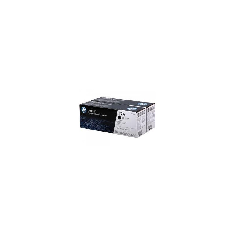 HP tlačová kazeta čierna,2-pack Q2612AD
