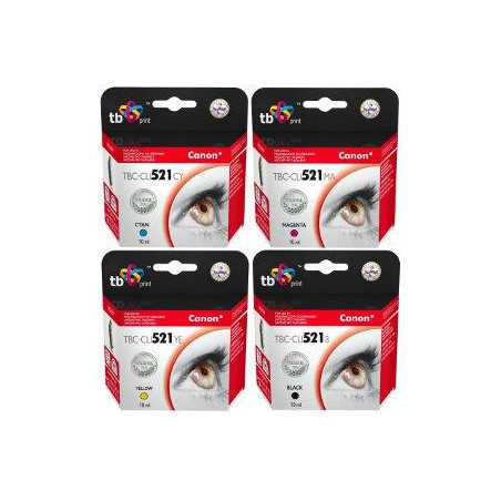 Multipack TB CMYK kompatibilný s Canon CLI-521