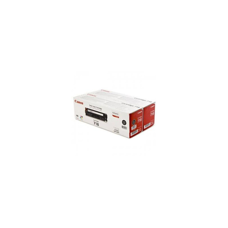 Canon toner CRG-718BK, čierny - 2 pack