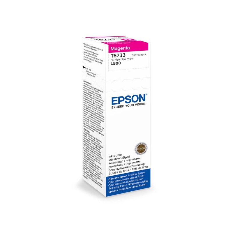 Epson T6733 Magenta ink 70ml pre L800