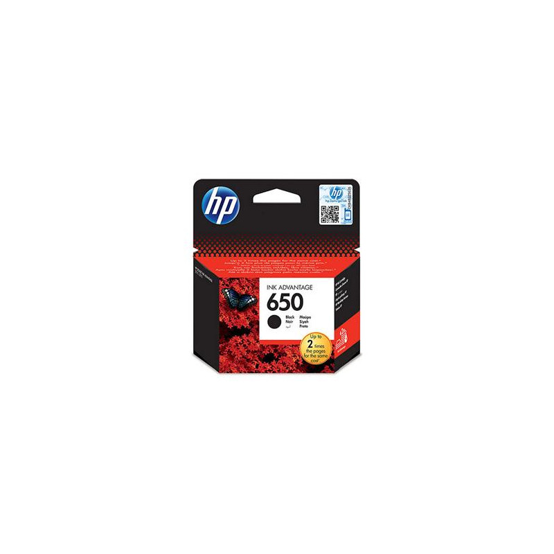 HP 650 čierna atramentová kazeta, CZ101AE