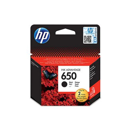 HP 650 čierna atramentová kazeta, CZ101AE
