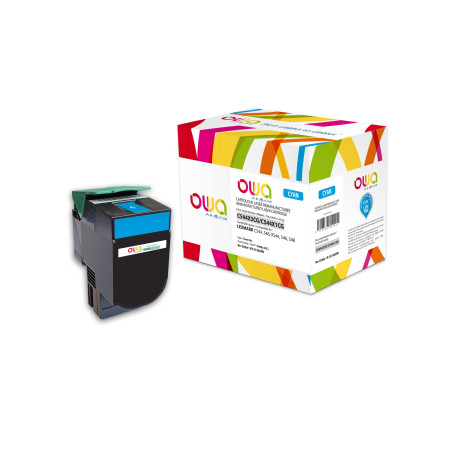 OWA Armor toner kompatibilný s Lexmark C544X2CG, 4000st, modrá/Cyan