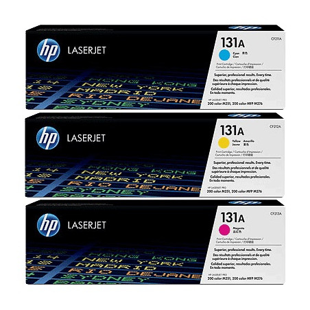 HP 131A trojbalenie - azúrová, purpurová, žltá