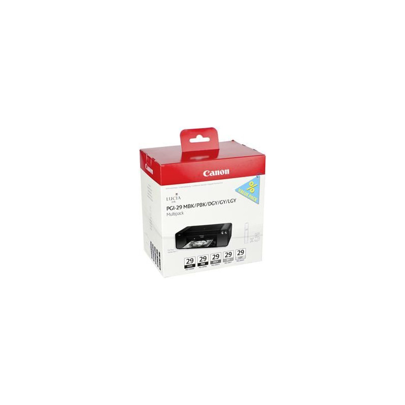 Canon PGI-29 MBK/PBK/DGY/GY/LGY/CO Multi pack