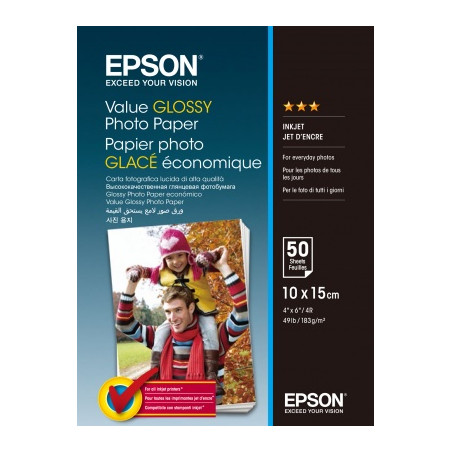 EPSON Value Glossy Photo Paper 10x15cm 50 sheet
