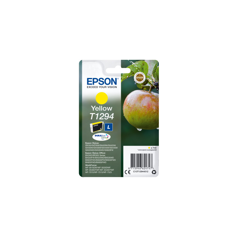 Epson Singlepack Yellow T1294 DURABrite Ultra Ink