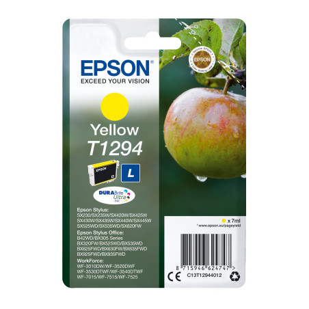 Epson Singlepack Yellow T1294 DURABrite Ultra Ink