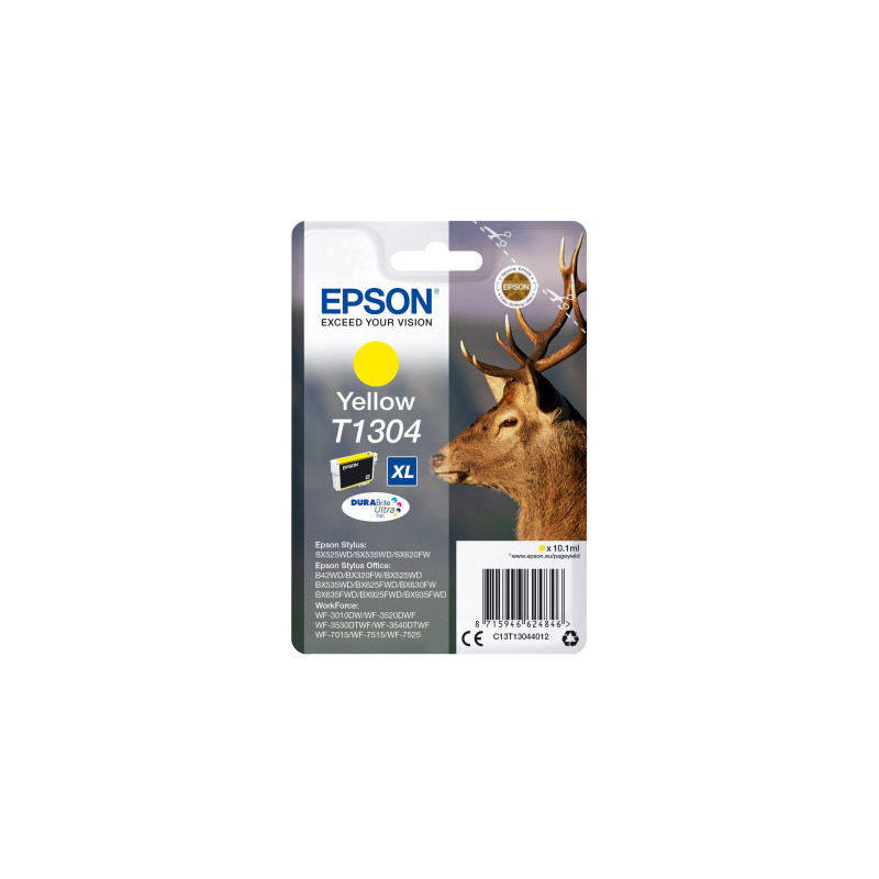 Epson Singlepack Yellow T1304 DURABrite Ultra Ink