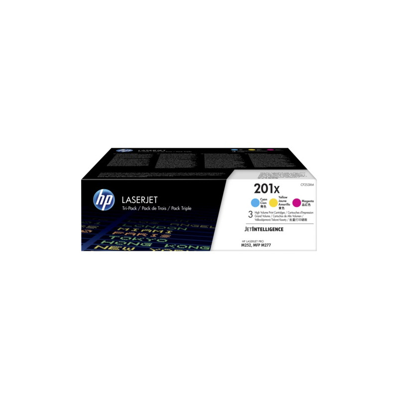 HP 201X 3-pack CMY, CF253XM