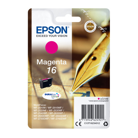 Epson Singlepack Magenta 16 DURABrite Ultra Ink