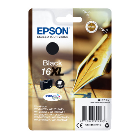 Epson Singlepack Black 16XL DURABrite Ultra Ink