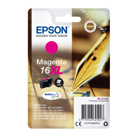 Epson Singlepack Magenta 16XL DURABrite Ultra Ink