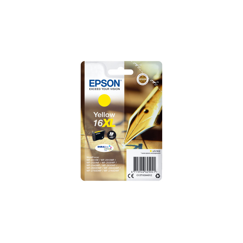 Epson Singlepack Yellow 16XL DURABrite Ultra Ink
