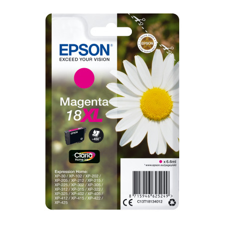 Epson Singlepack Magenta 18XL Claria Home Ink