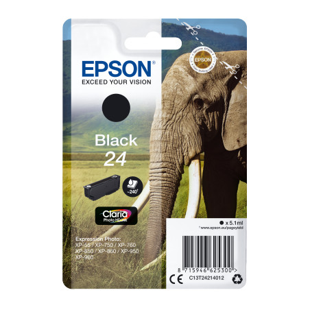 Epson Singlepack Black 24 Claria Photo HD Ink