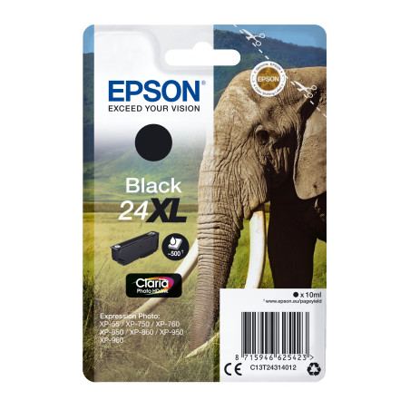 Epson Singlepack Black 24XL Claria Photo HD Ink