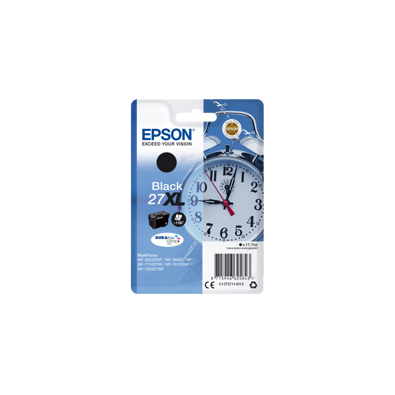 Epson Singlepack Black 27XL DURABrite Ultra Ink