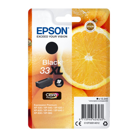 Epson Singlepack Black 33XL Claria Premium Ink