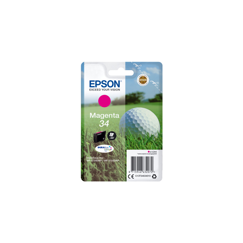 Epson Singlepack Magenta 34 DURABrite Ultra Ink
