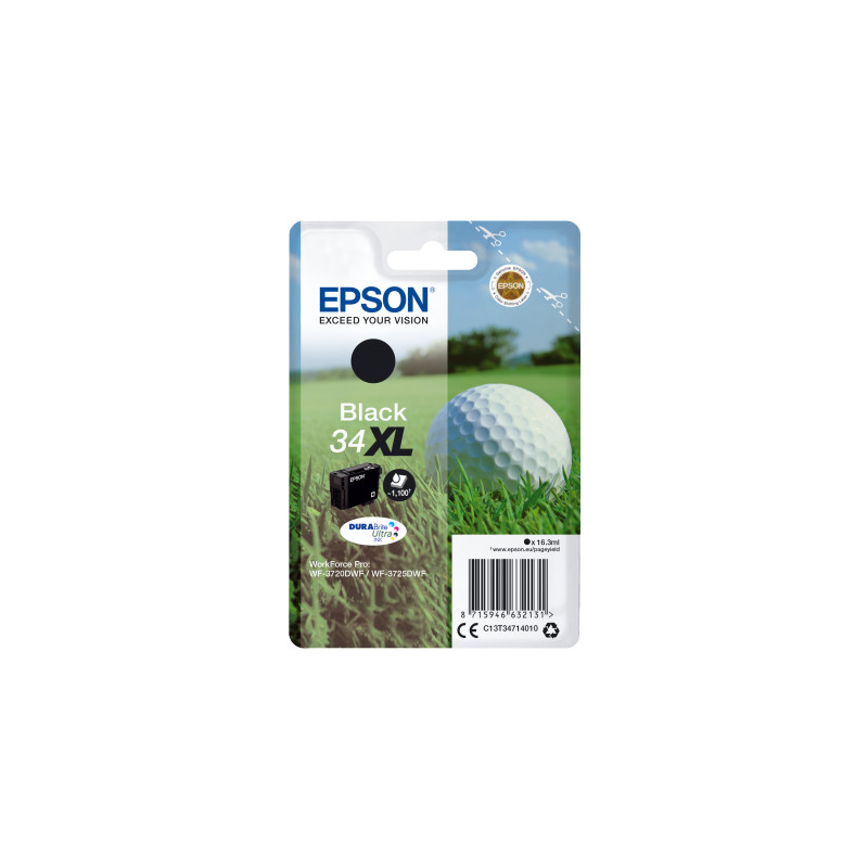 Epson Singlepack Black 34XL DURABrite Ultra Ink