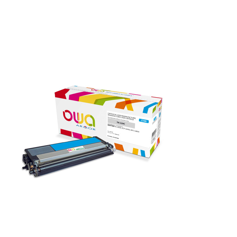 OWA Armor toner kompatibilný s Brother TN-329C, 6000st, modrá/cyan