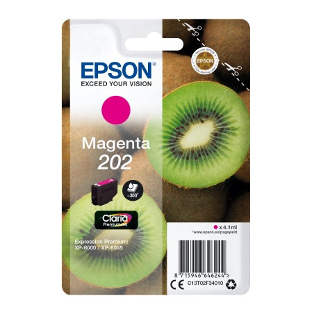 EPSON ink Magenta 202 Premium - singlepack, 4,1 ml, 300s, štandard